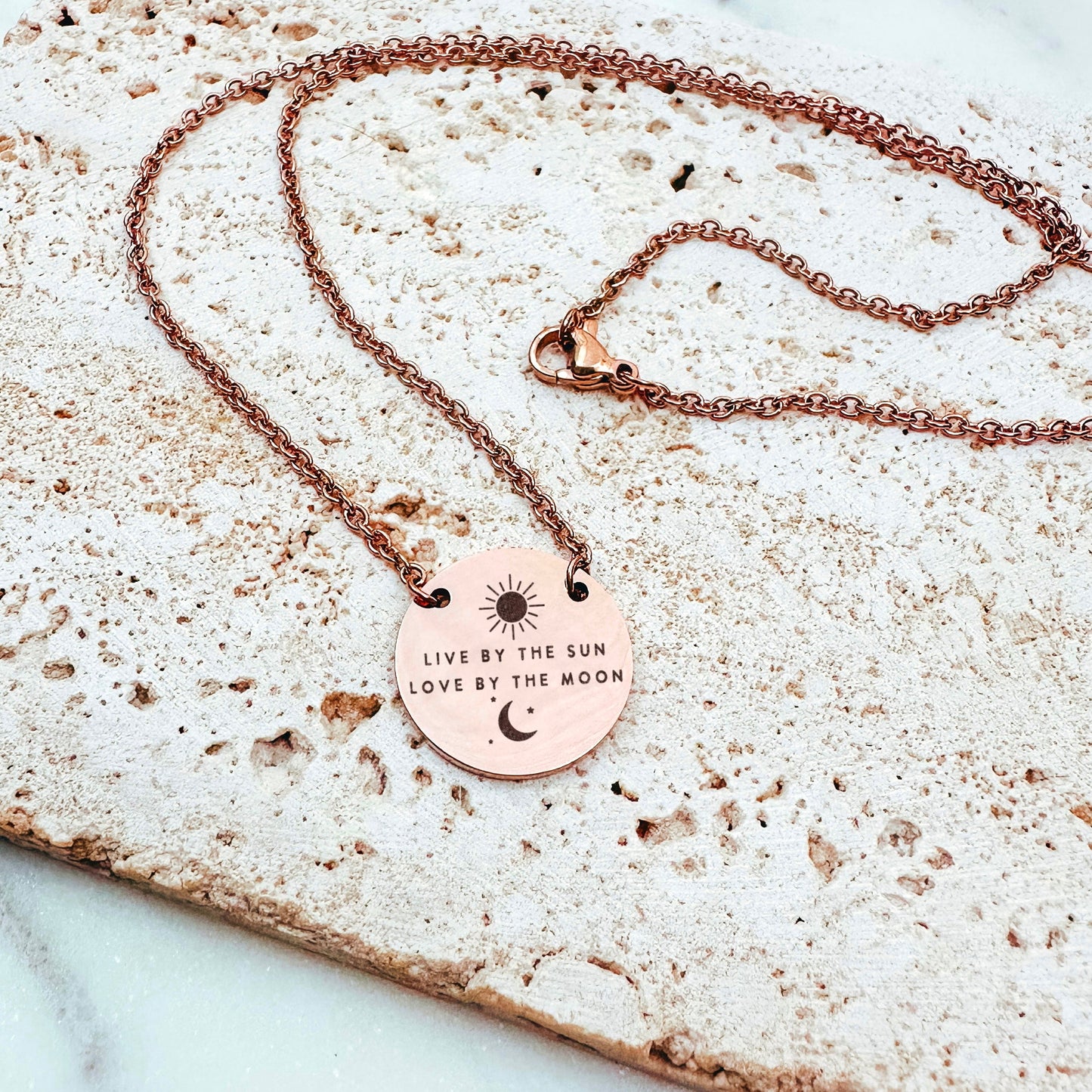 LIVE BY THE SUN LOVE BY THE MOON NECKLACE - Avy + Tay