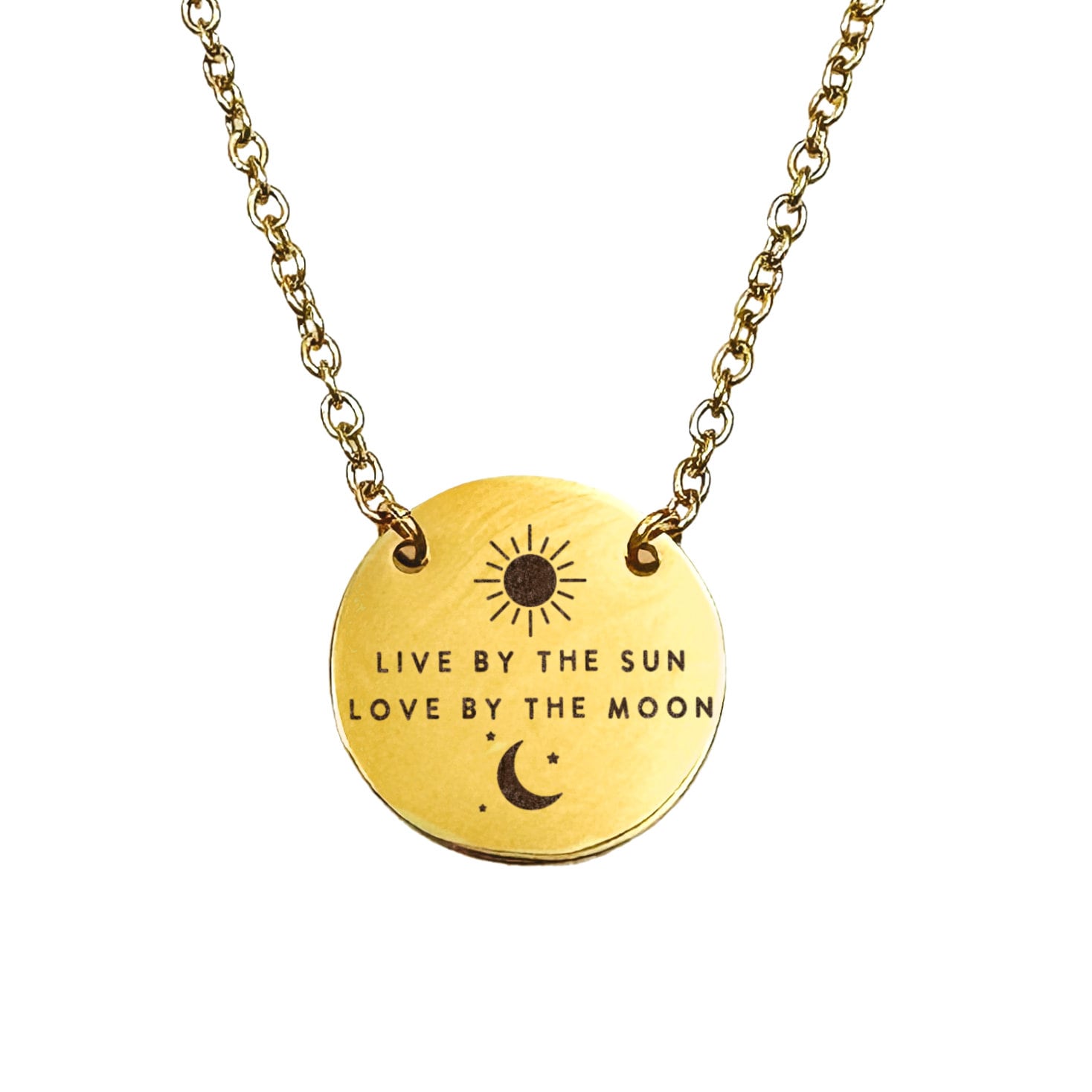 LIVE BY THE SUN LOVE BY THE MOON NECKLACE - Avy + Tay