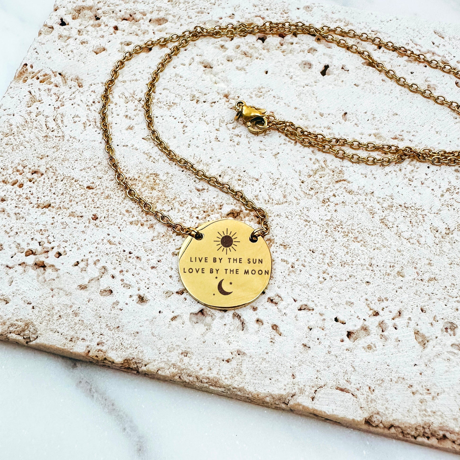 LIVE BY THE SUN LOVE BY THE MOON NECKLACE - Avy + Tay