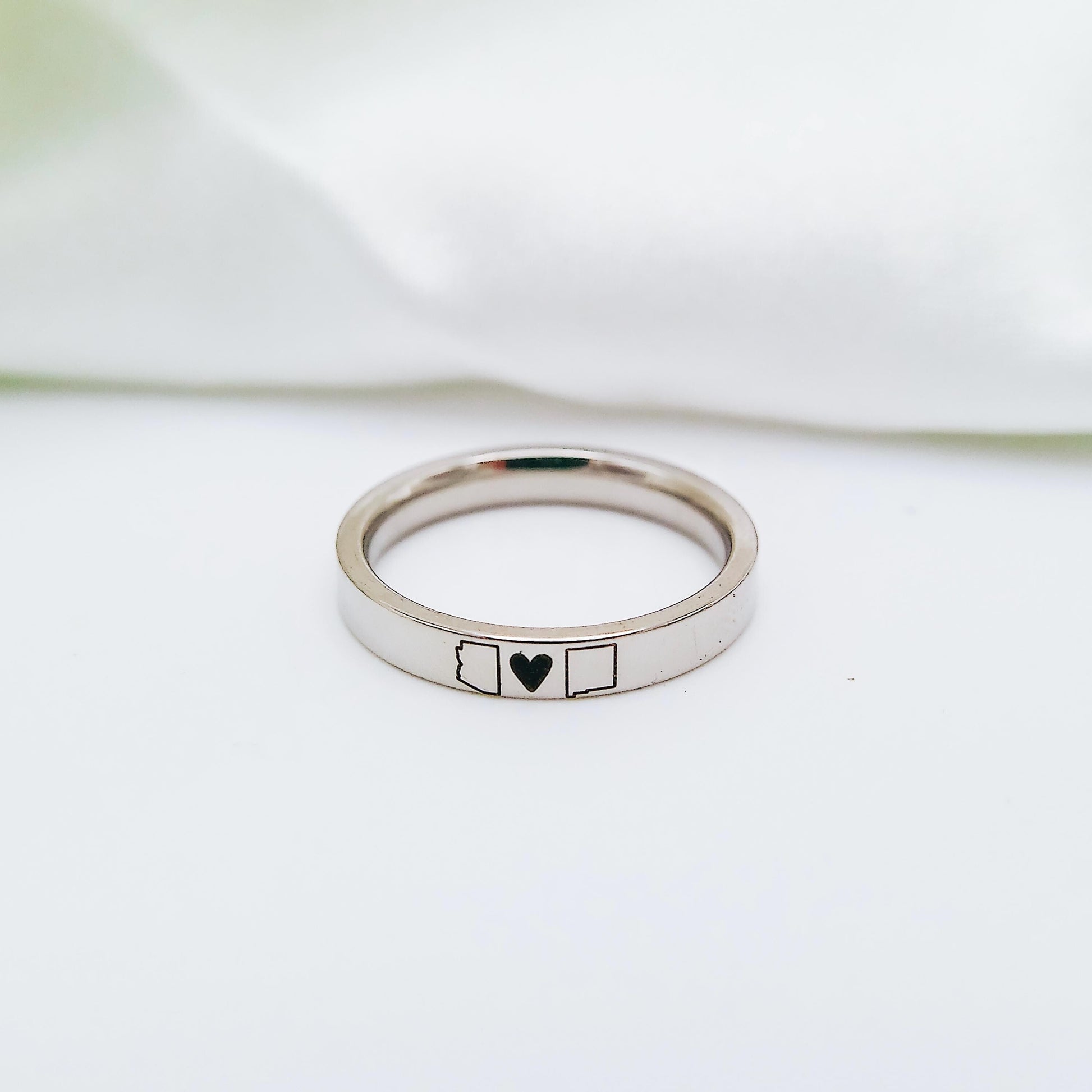 LONG DISTANCE STATE RING - Avy + Tay