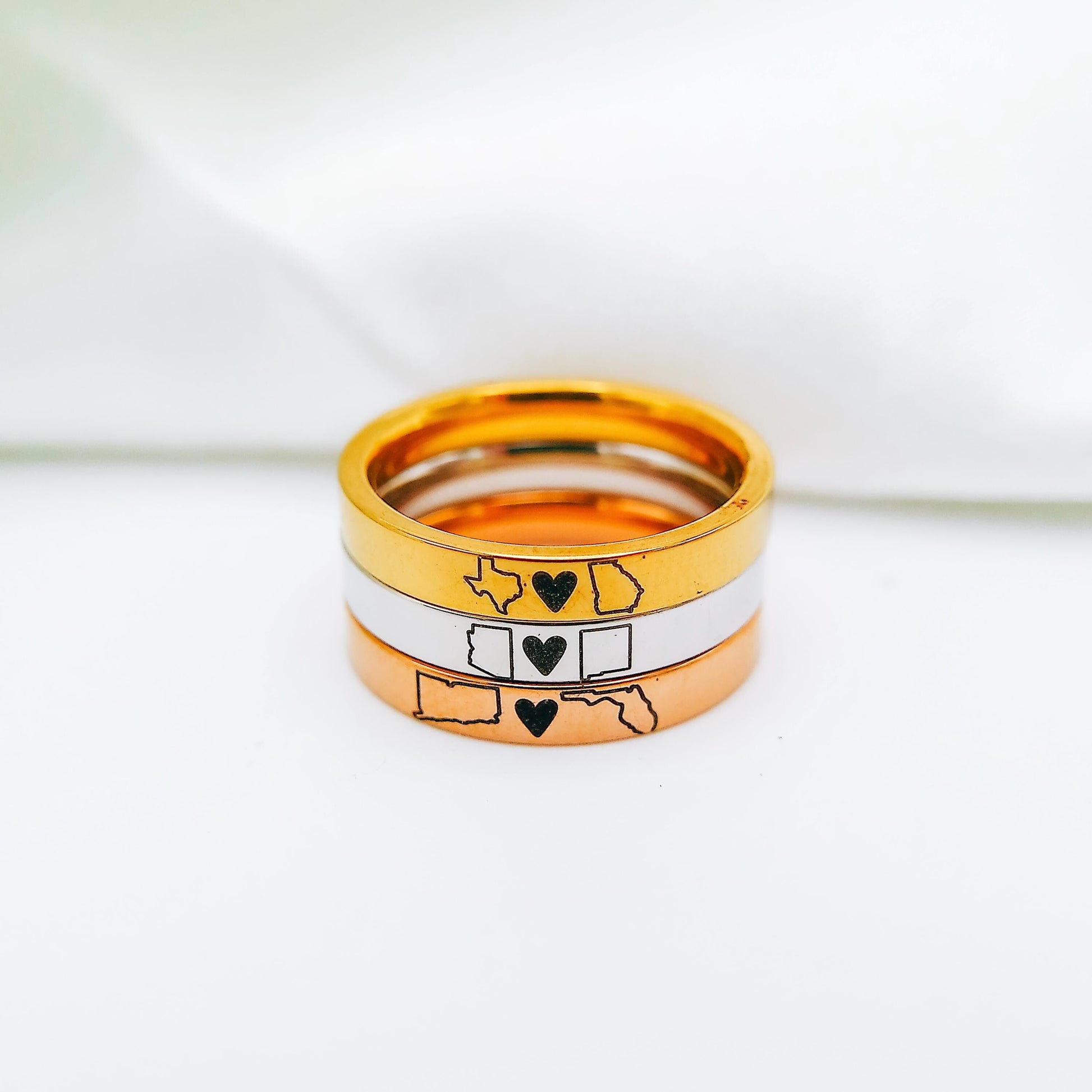 LONG DISTANCE STATE RING - Avy + Tay
