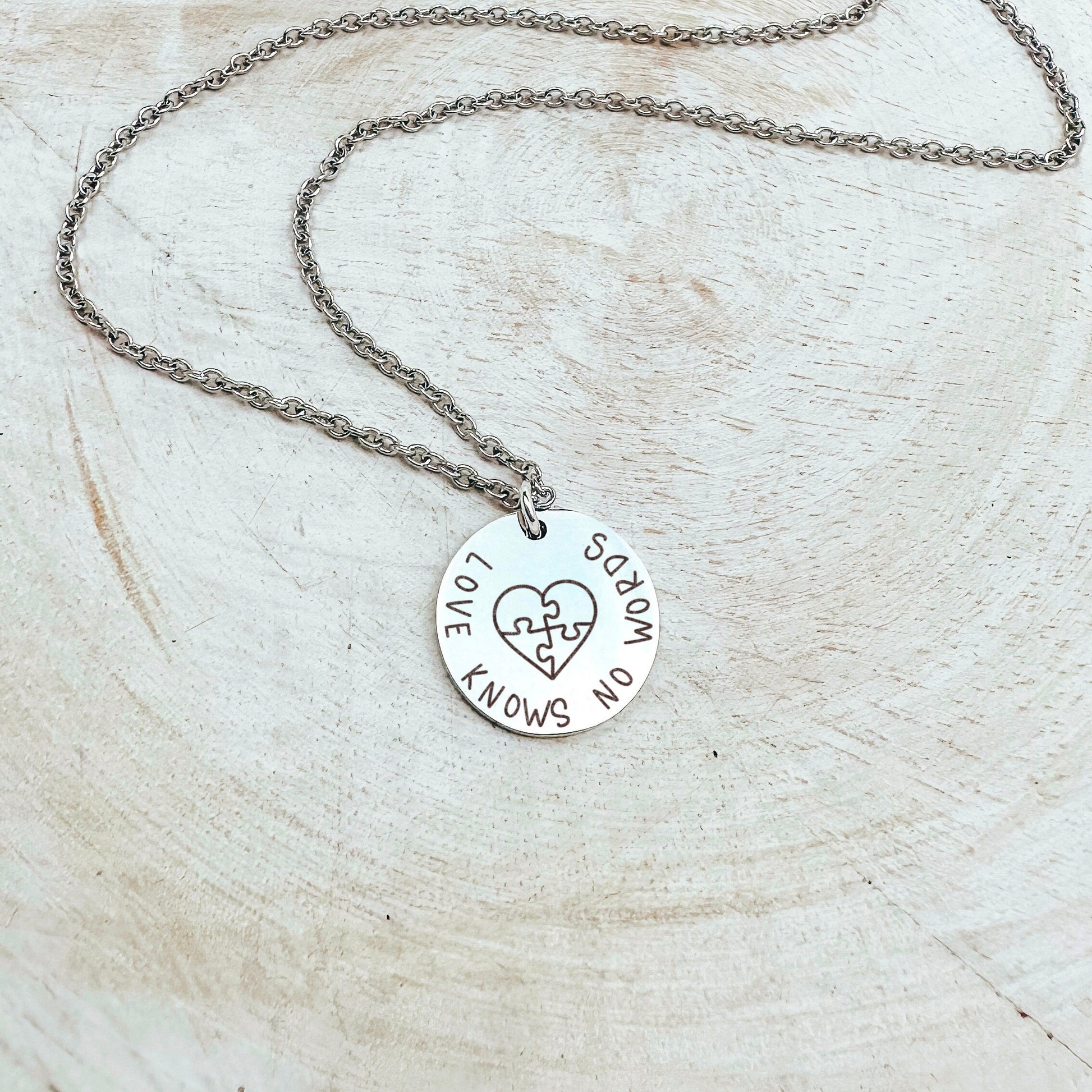 LOVE KNOWS NO WORDS NECKLACE - Avy + Tay