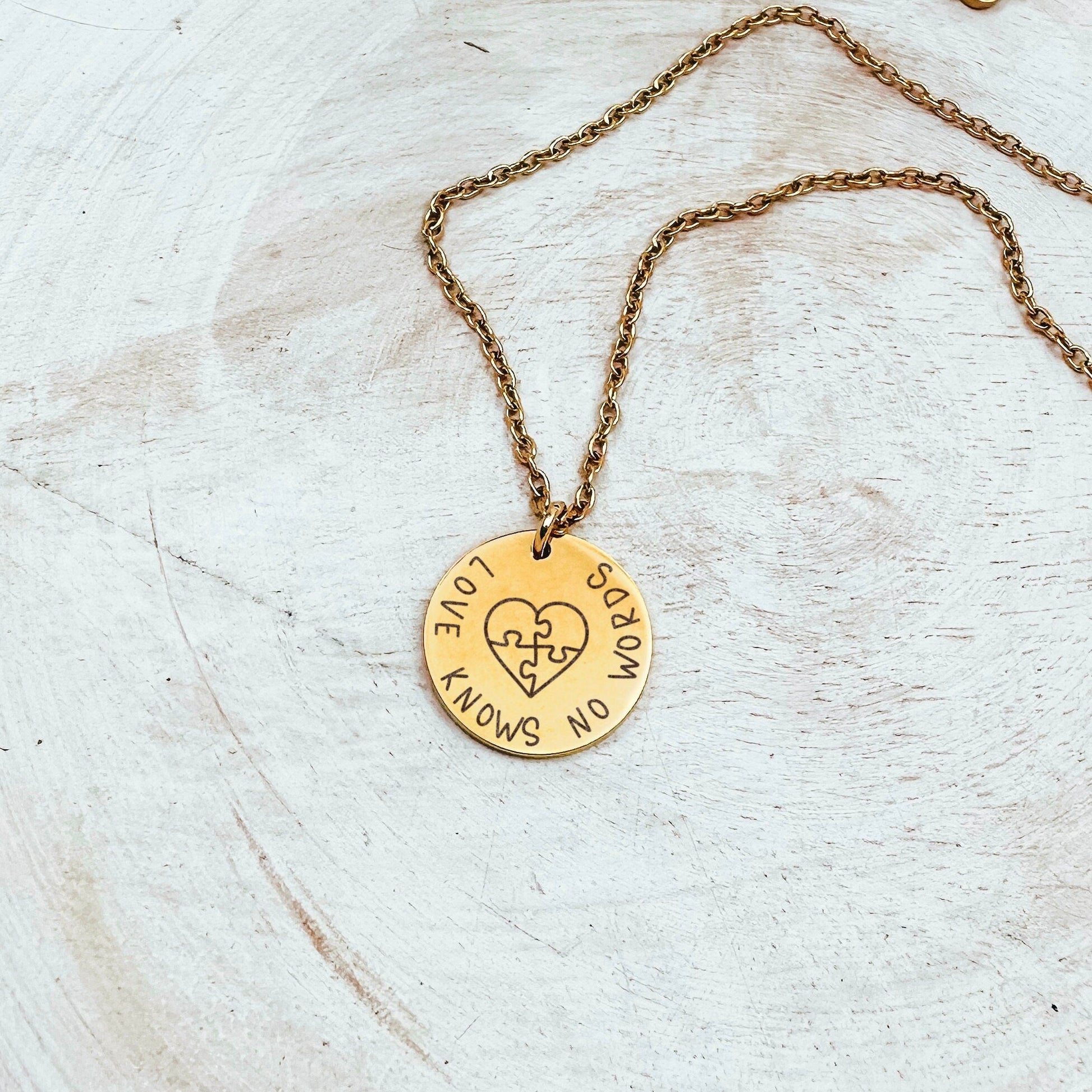 LOVE KNOWS NO WORDS NECKLACE - Avy + Tay