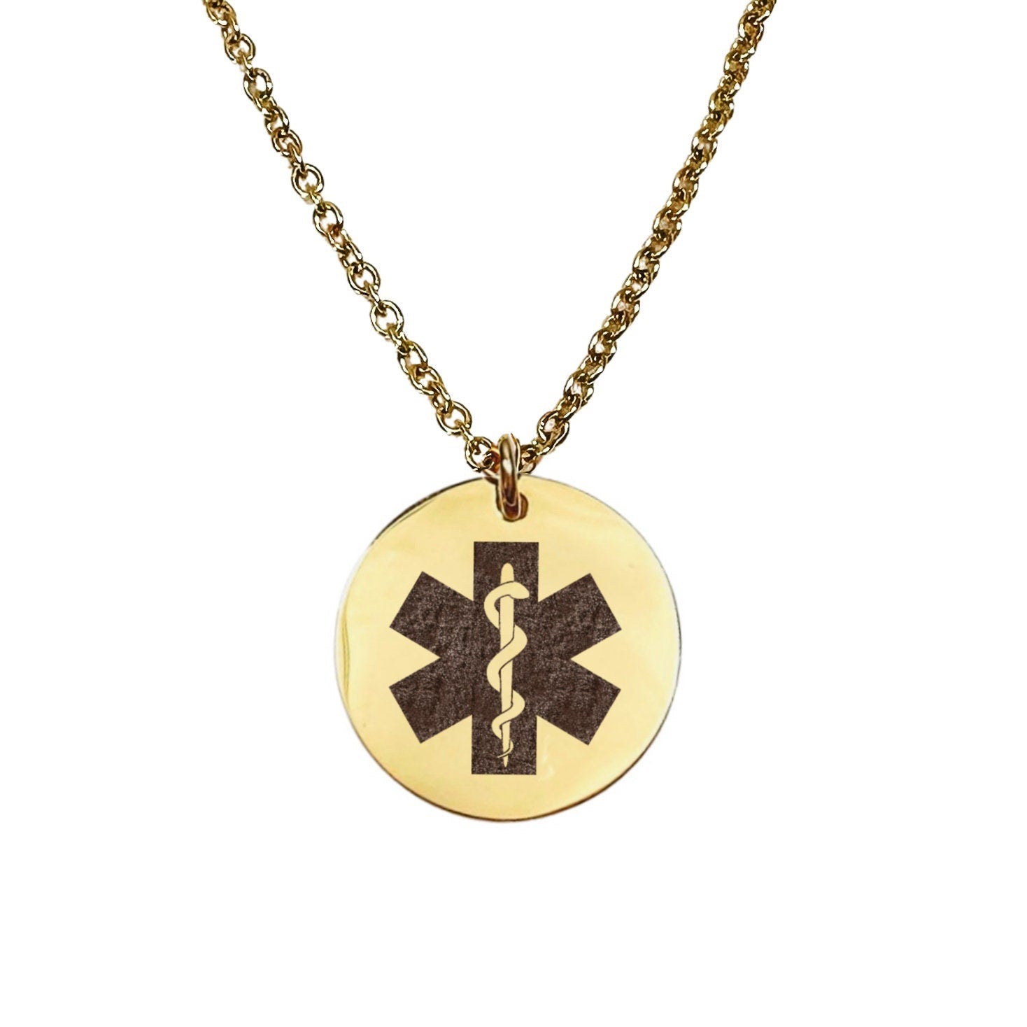 MEDICAL ALERT SYMBOL NECKLACE - Avy + Tay