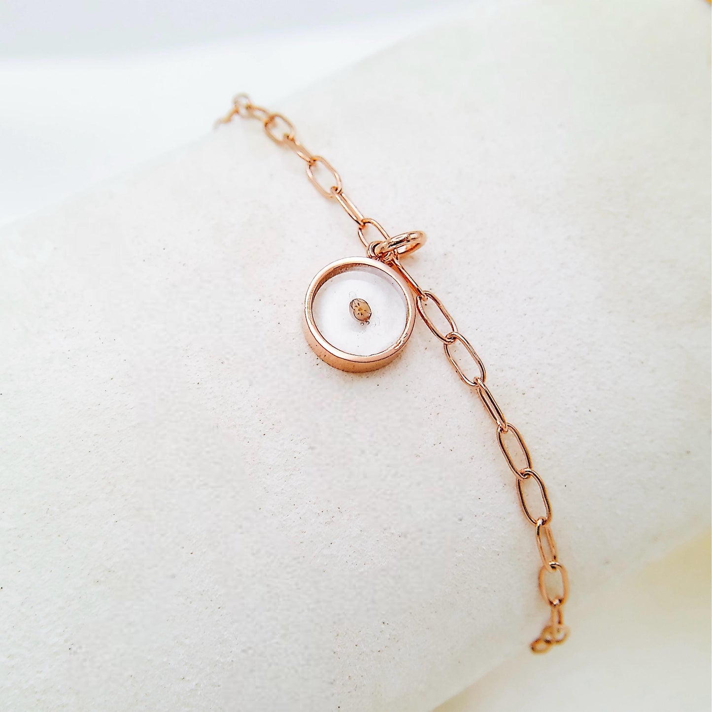 MUSTARD SEED PAPERCLIP BRACELET - Avy + Tay