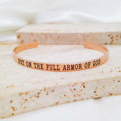 PUT ON THE FULL ARMOR OF GOD CUFF - Avy + Tay