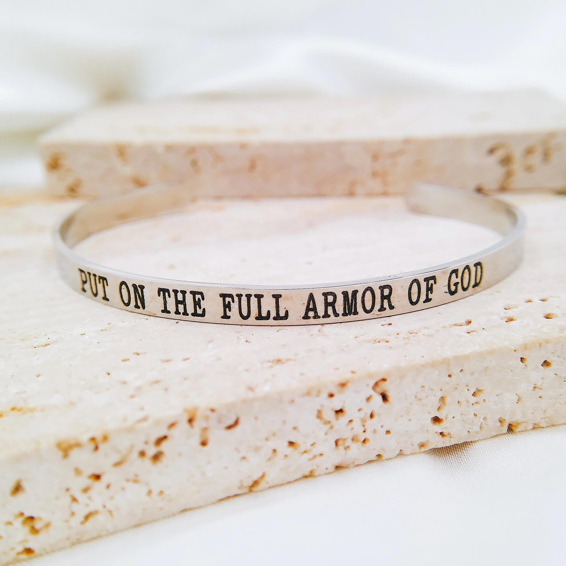 PUT ON THE FULL ARMOR OF GOD CUFF - Avy + Tay