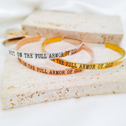 PUT ON THE FULL ARMOR OF GOD CUFF - Avy + Tay