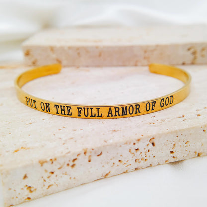 PUT ON THE FULL ARMOR OF GOD CUFF - Avy + Tay