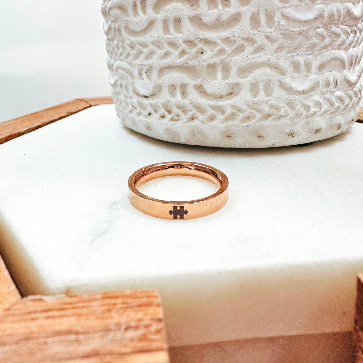 PUZZLE PIECE RING - Avy + Tay