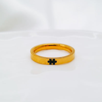 PUZZLE PIECE RING - Avy + Tay