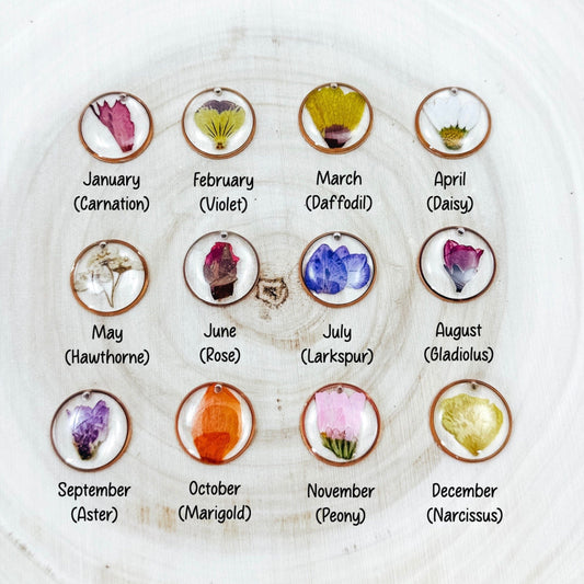REAL BIRTH FLOWER CHARM - Avy + Tay