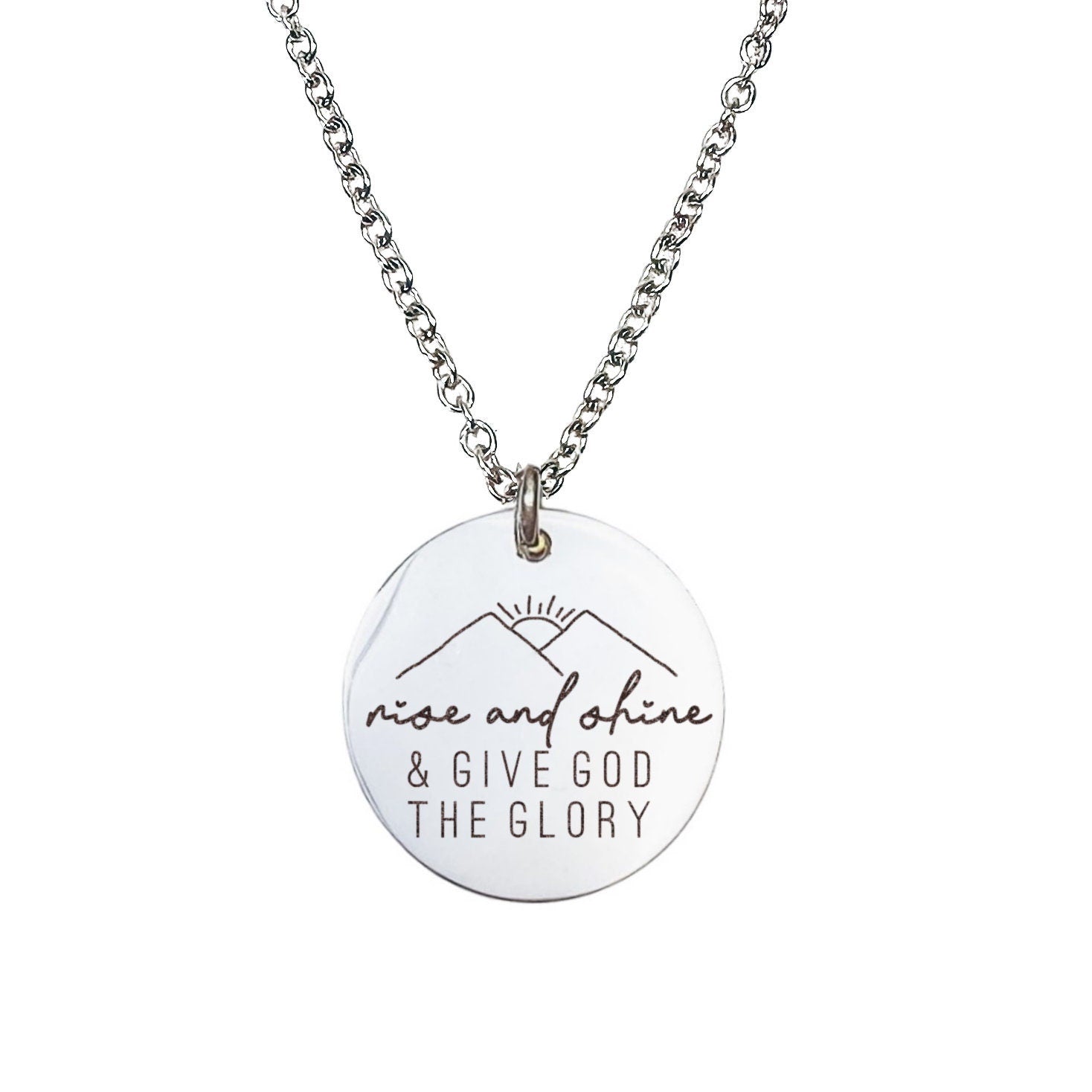 RISE AND SHINE AND GIVE GOD THE GLORY NECKLACE - Avy + Tay