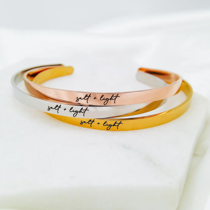 SALT + LIGHT CUFF - Avy + Tay