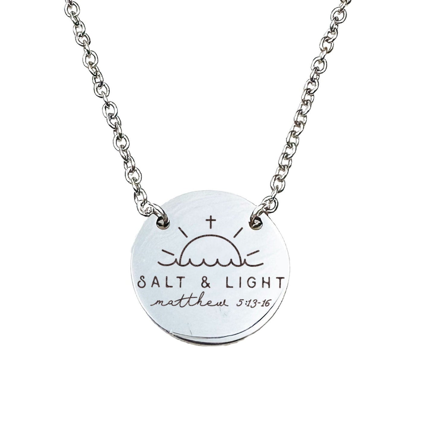 SALT + LIGHT MATTHEW 5:13 - 16 NECKLACE - Avy + Tay