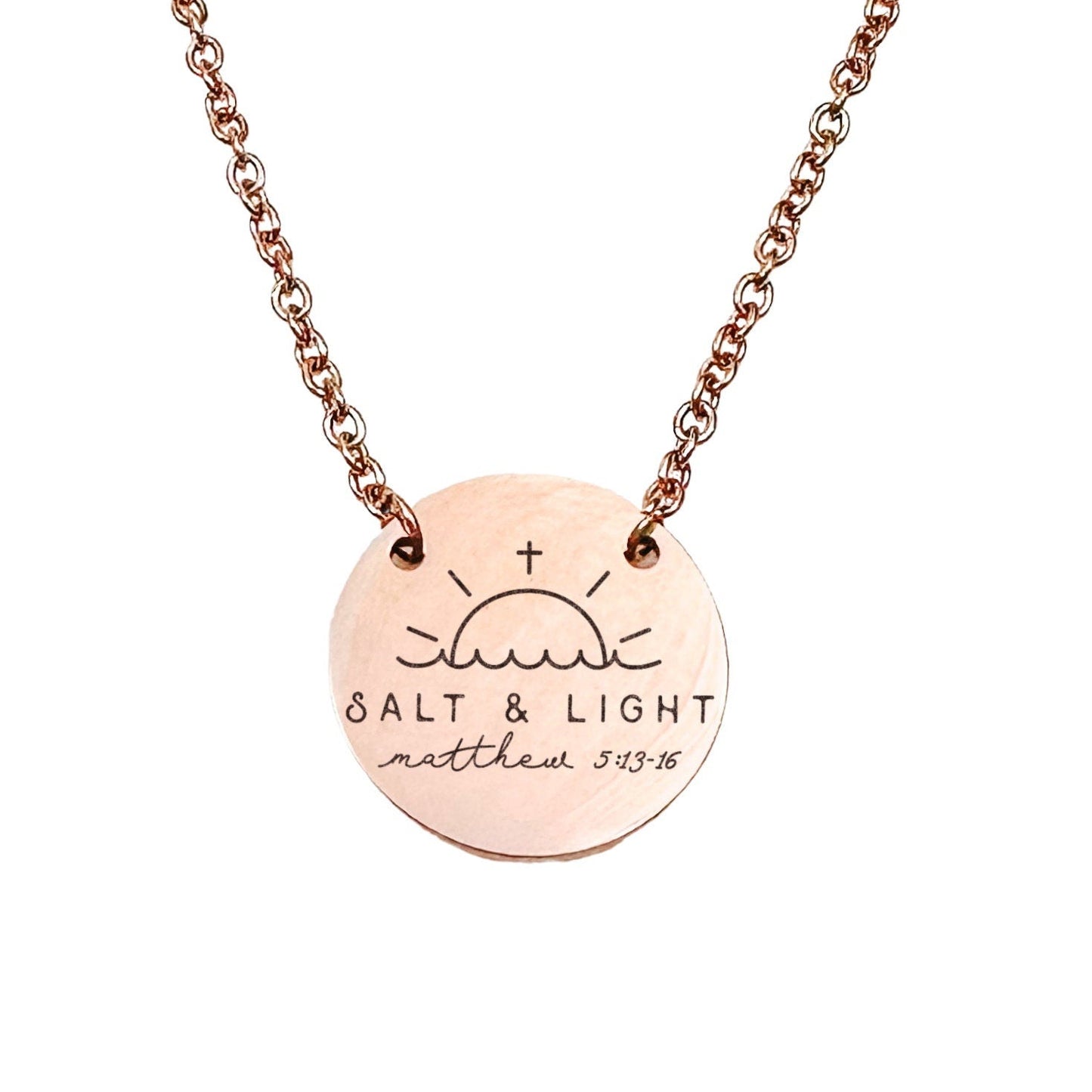 SALT + LIGHT MATTHEW 5:13 - 16 NECKLACE - Avy + Tay