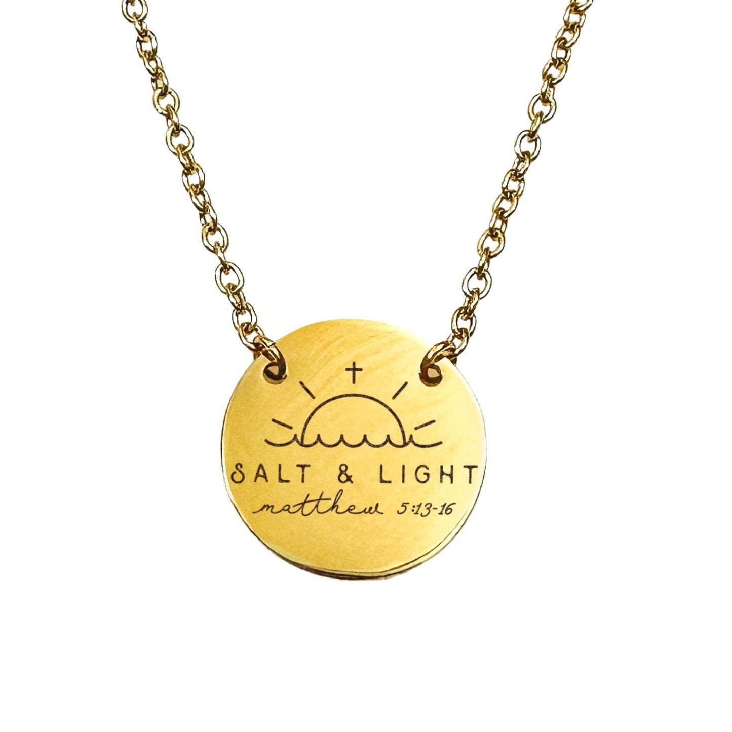 SALT + LIGHT MATTHEW 5:13 - 16 NECKLACE - Avy + Tay