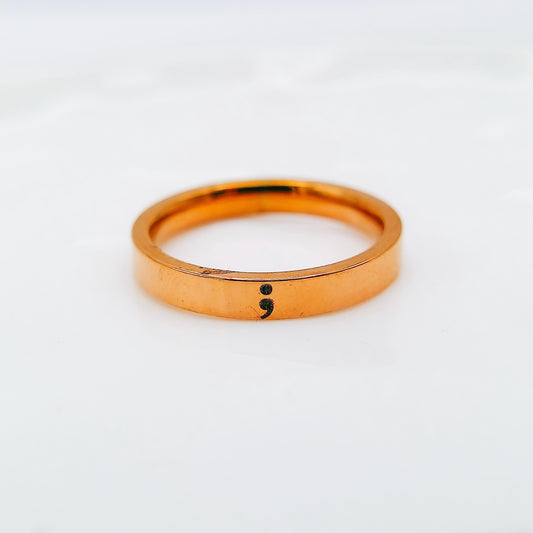 SEMICOLON RING - Avy + Tay