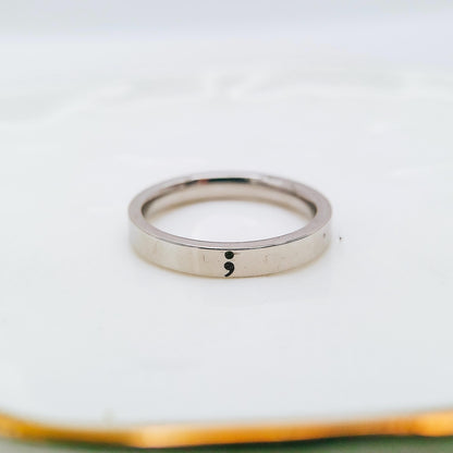 SEMICOLON RING - Avy + Tay