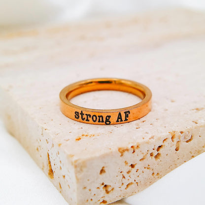 STRONG AF RING - Avy + Tay