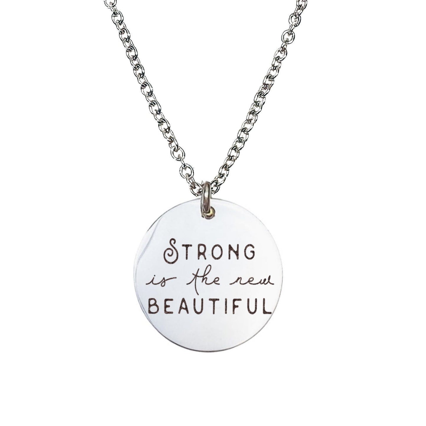 STRONG IS THE NEW BEAUTIFUL NECKLACE - Avy + Tay