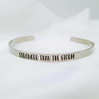 STRONGER THAN THE STORM CUFF - Avy + Tay