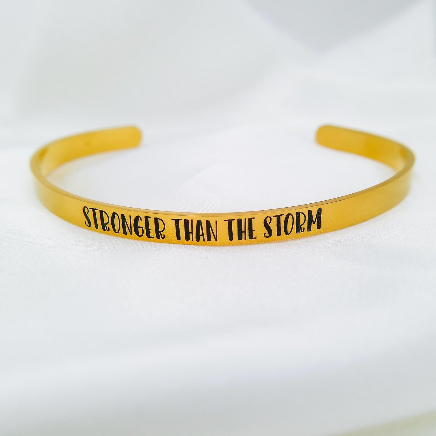 STRONGER THAN THE STORM CUFF - Avy + Tay