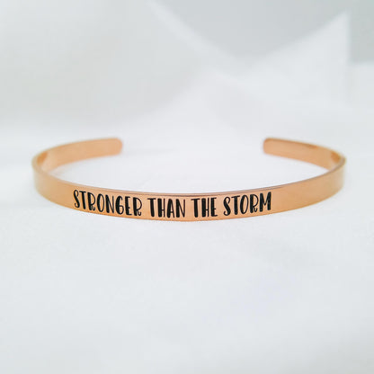STRONGER THAN THE STORM CUFF - Avy + Tay