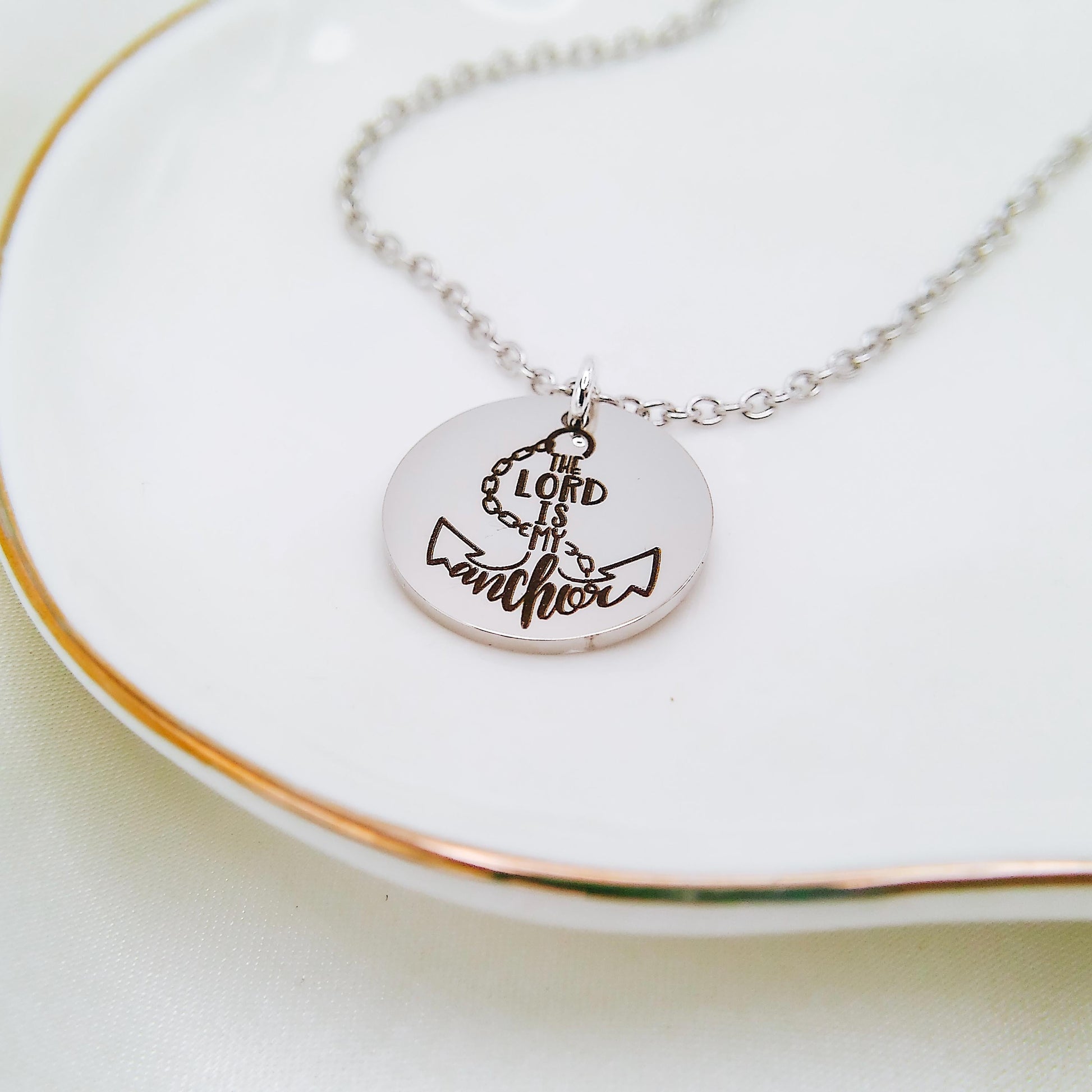 THE LORD IS MY ANCHOR NECKLACE - Avy + Tay