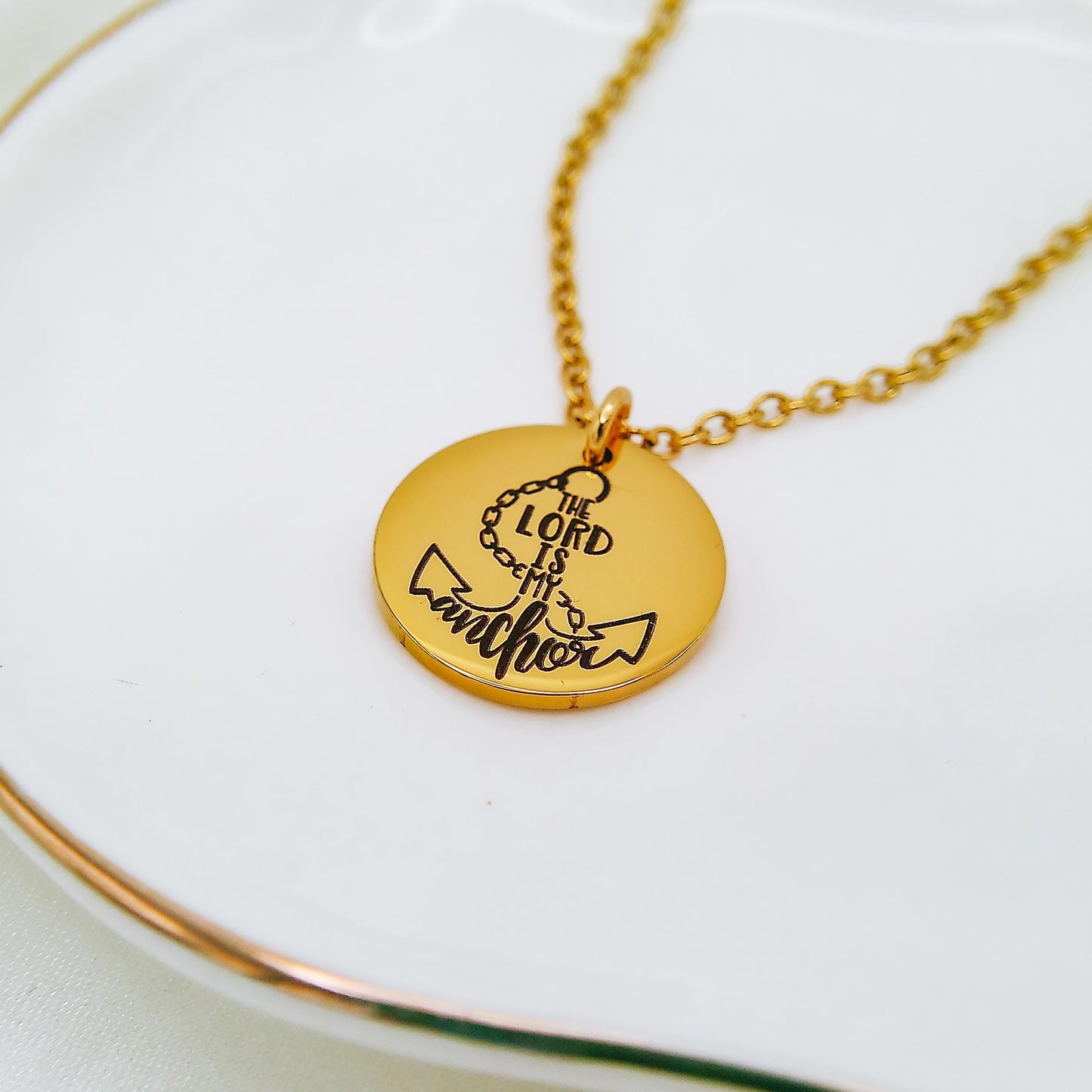 THE LORD IS MY ANCHOR NECKLACE - Avy + Tay