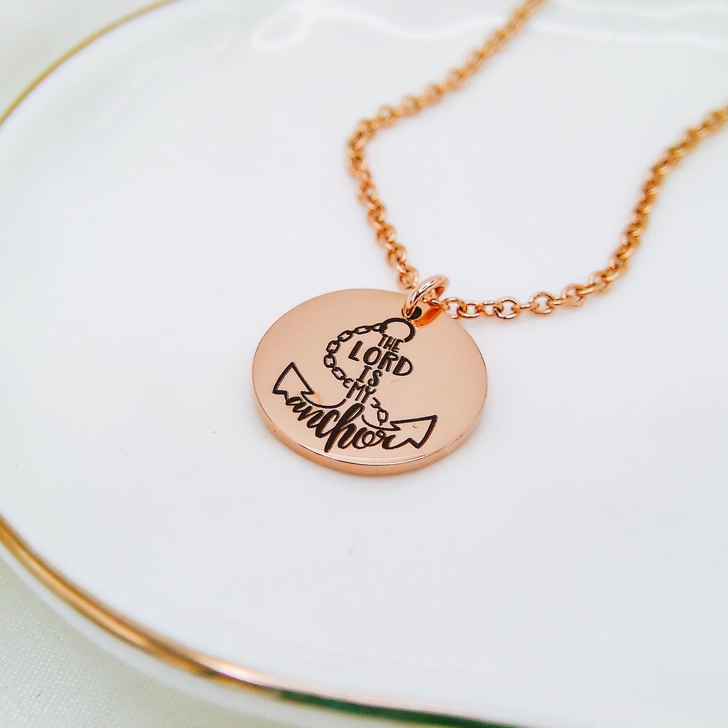THE LORD IS MY ANCHOR NECKLACE - Avy + Tay