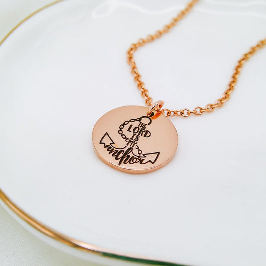THE LORD IS MY ANCHOR NECKLACE - Avy + Tay