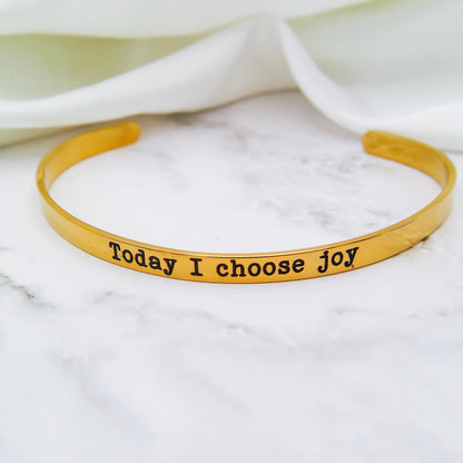TODAY I CHOOSE JOY CUFF - Avy + Tay