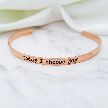 TODAY I CHOOSE JOY CUFF - Avy + Tay