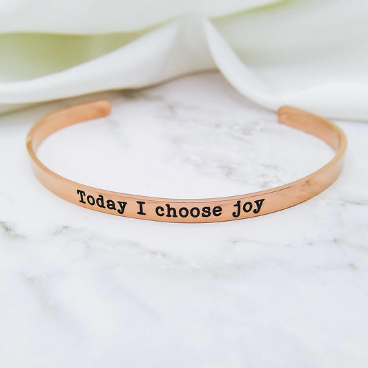TODAY I CHOOSE JOY CUFF - Avy + Tay