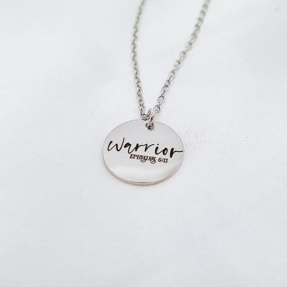 WARRIOR EPHESIANS 6:11 NECKLACE - Avy + Tay