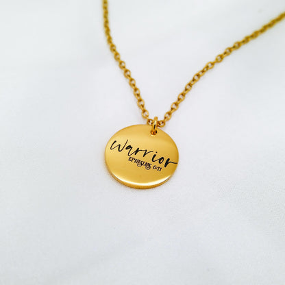WARRIOR EPHESIANS 6:11 NECKLACE - Avy + Tay