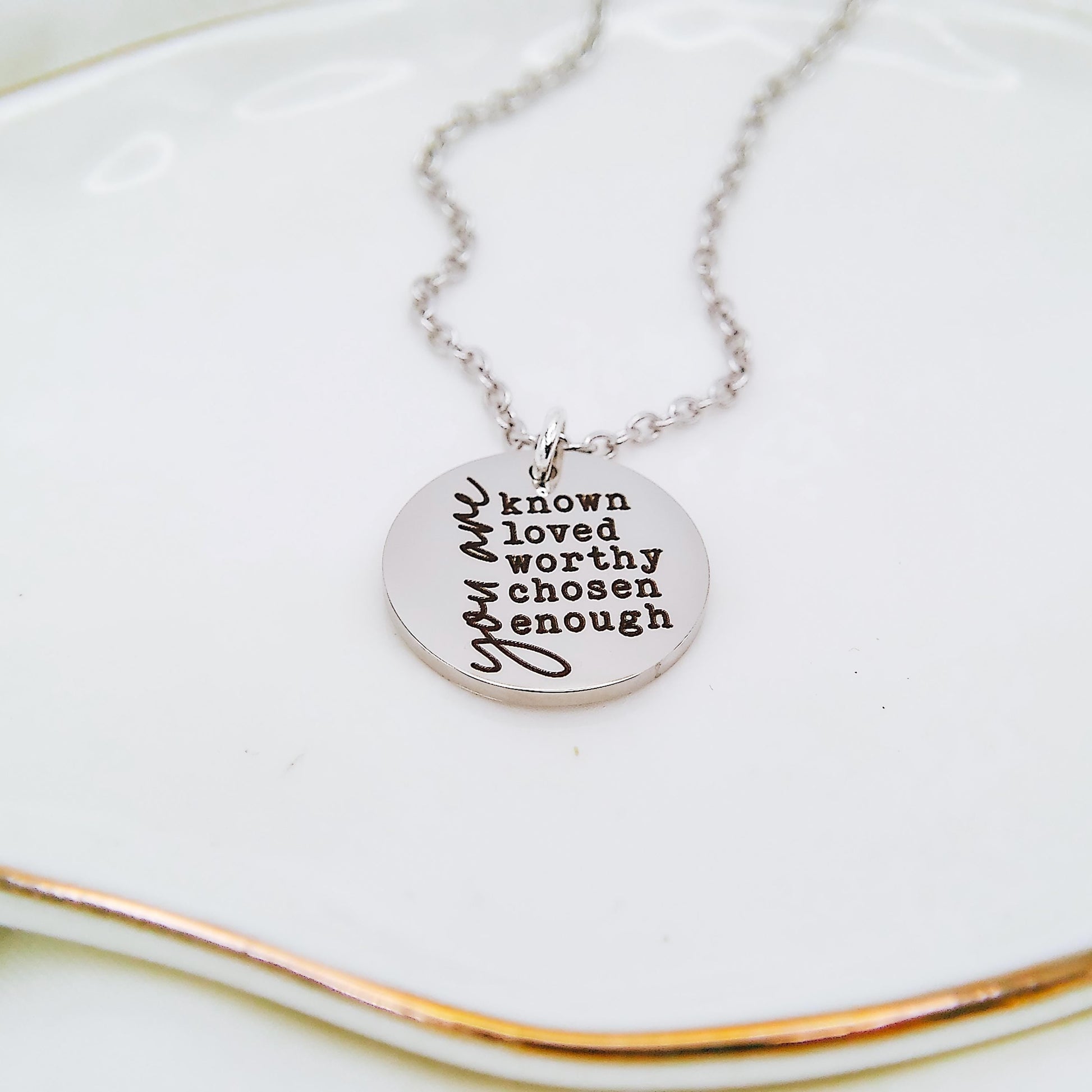 YOU ARE KNOWN NECKLACE - Avy + Tay