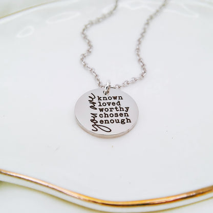 YOU ARE KNOWN NECKLACE - Avy + Tay