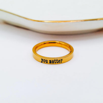 YOU MATTER RING - Avy + Tay