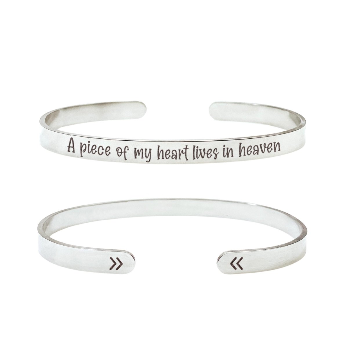 A PIECE OF MY HEART LIVES IN HEAVEN CUFF - Avy + Tay