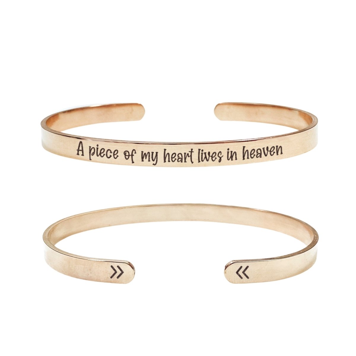 A PIECE OF MY HEART LIVES IN HEAVEN CUFF - Avy + Tay