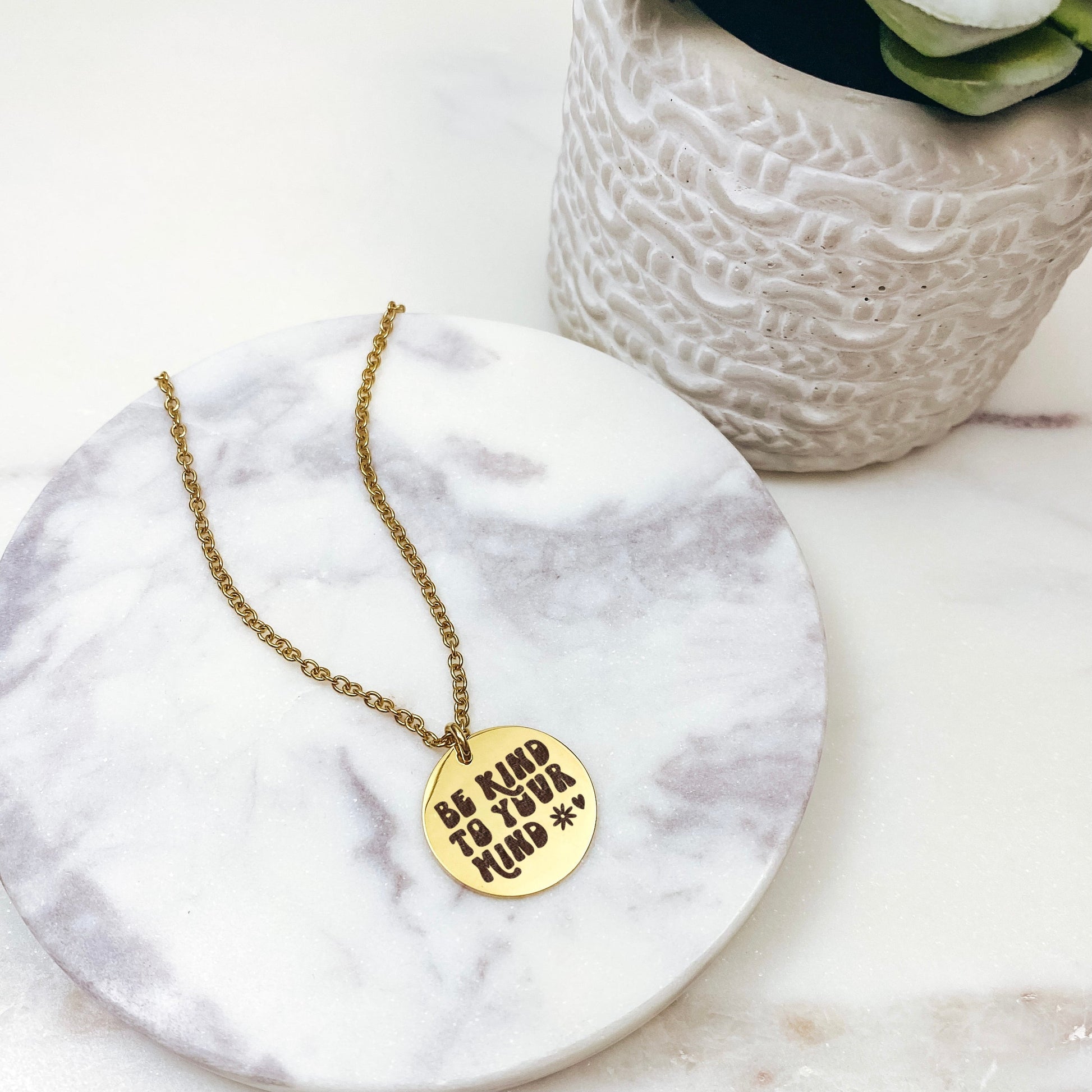 BE KIND TO YOUR MIND NECKLACE - Avy + Tay