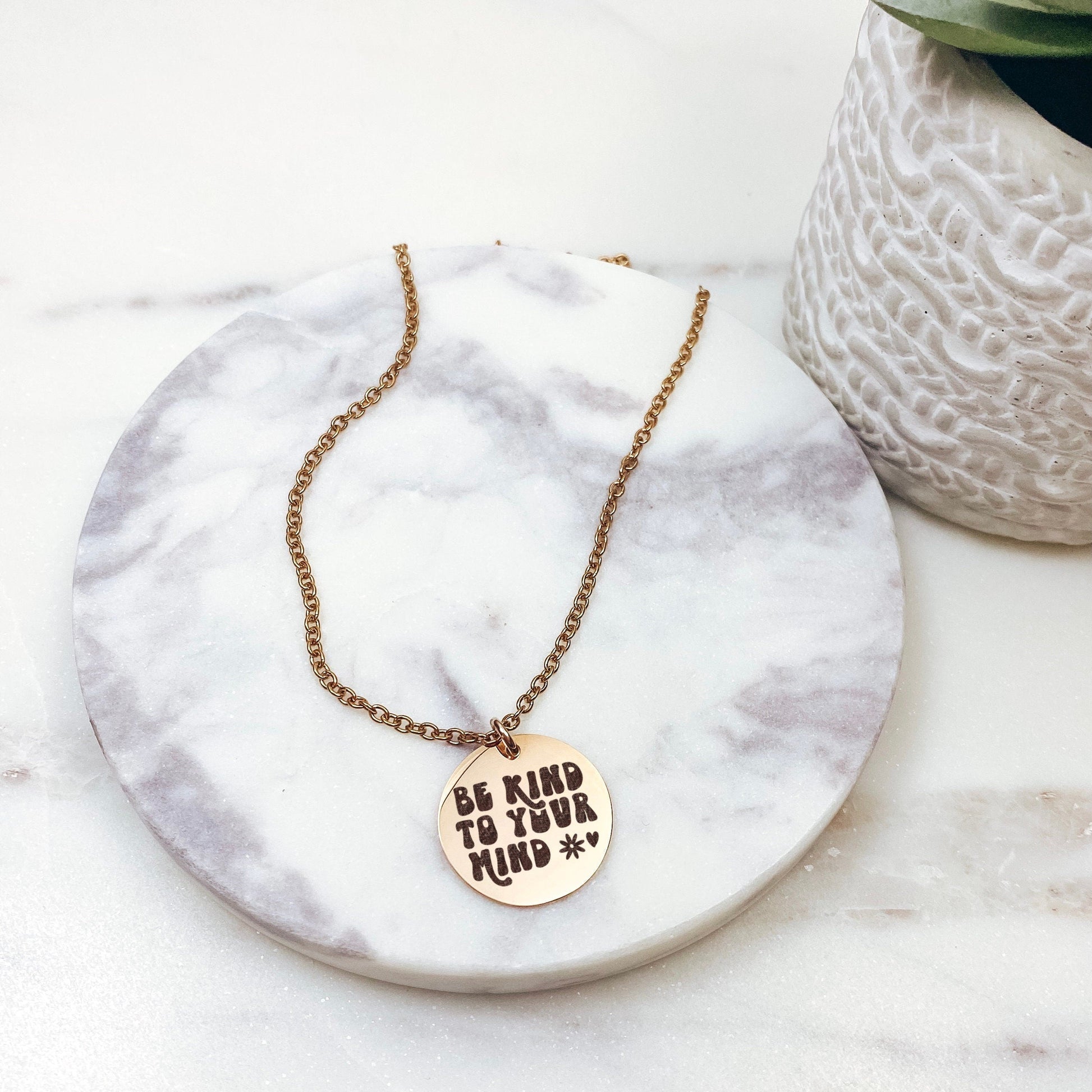 BE KIND TO YOUR MIND NECKLACE - Avy + Tay