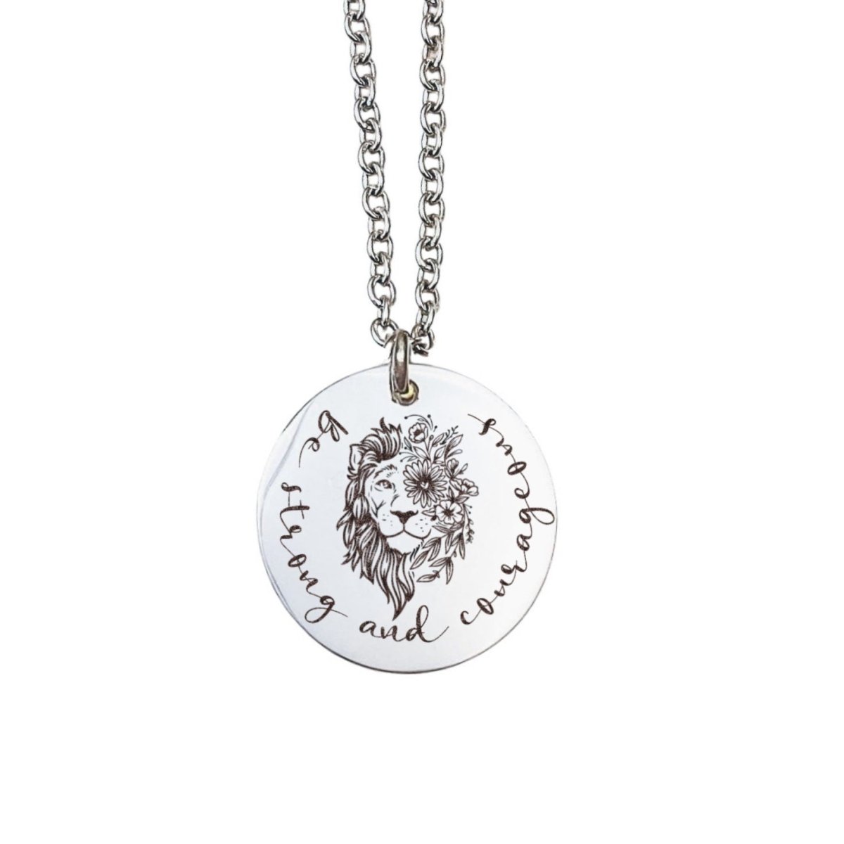 BE STRONG AND COURAGEOUS NECKLACE - Avy + Tay