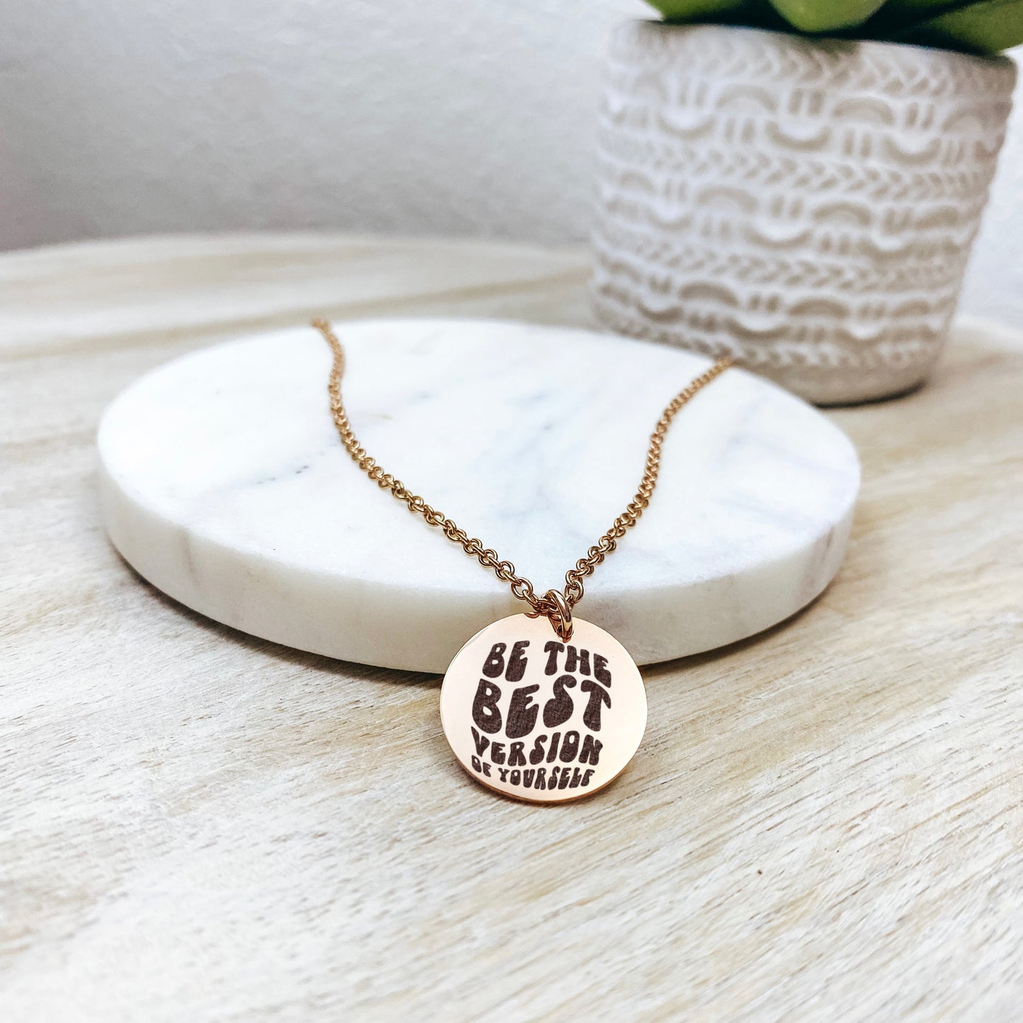 BE THE BEST VERSION OF YOURSELF NECKLACE - Avy + Tay