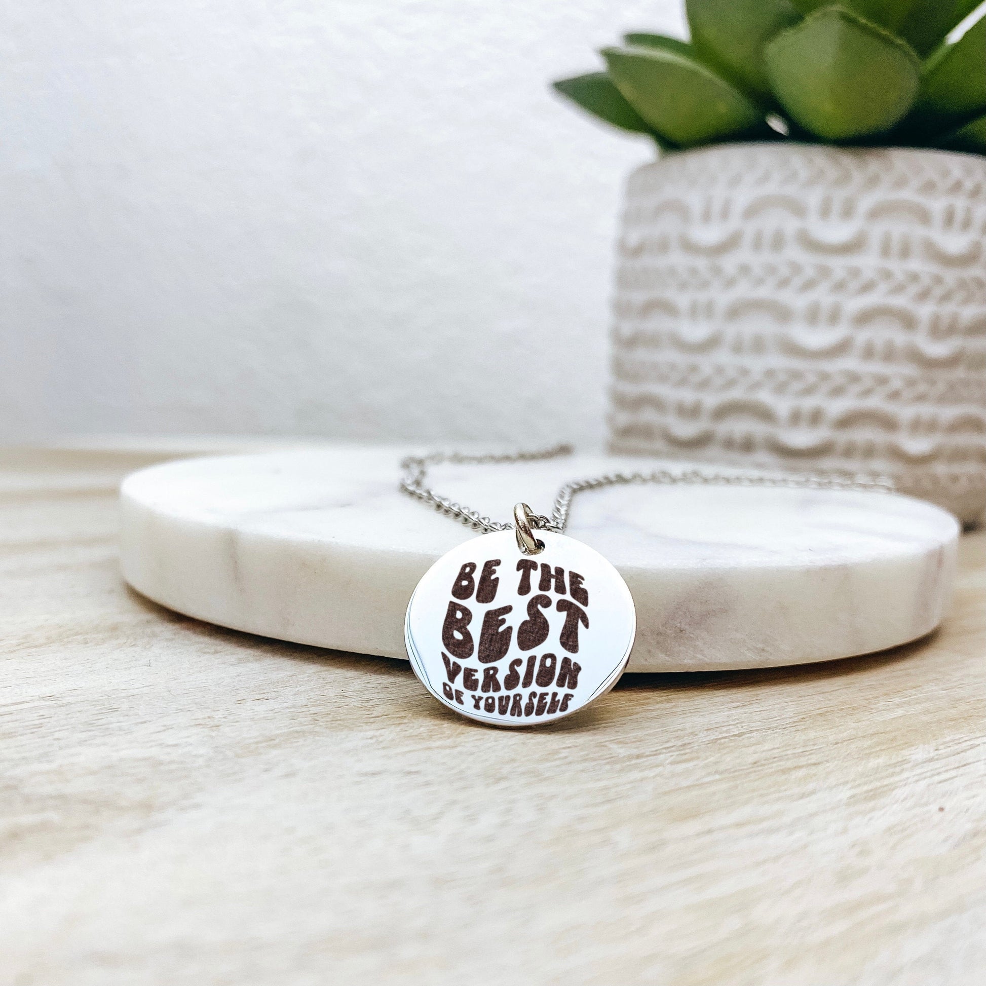 BE THE BEST VERSION OF YOURSELF NECKLACE - Avy + Tay