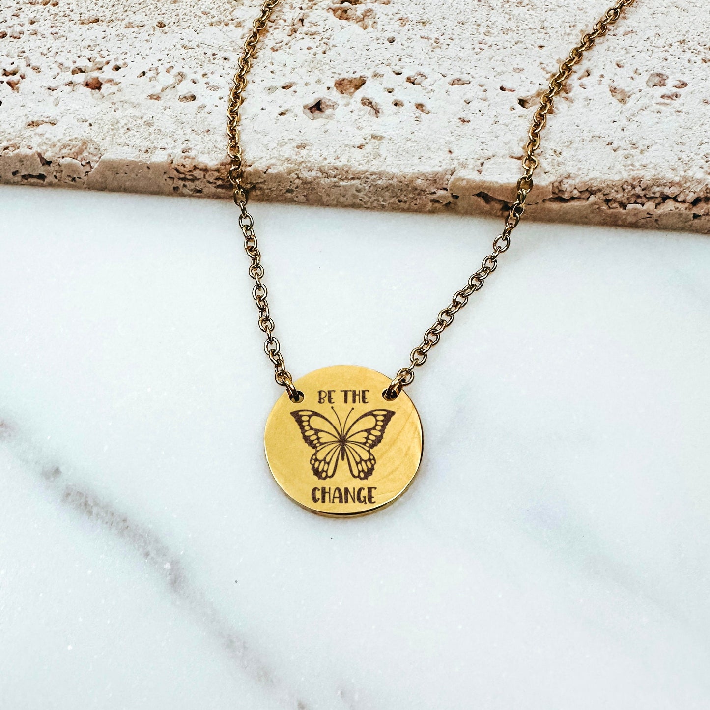 BE THE CHANGE NECKLACE - Avy + Tay