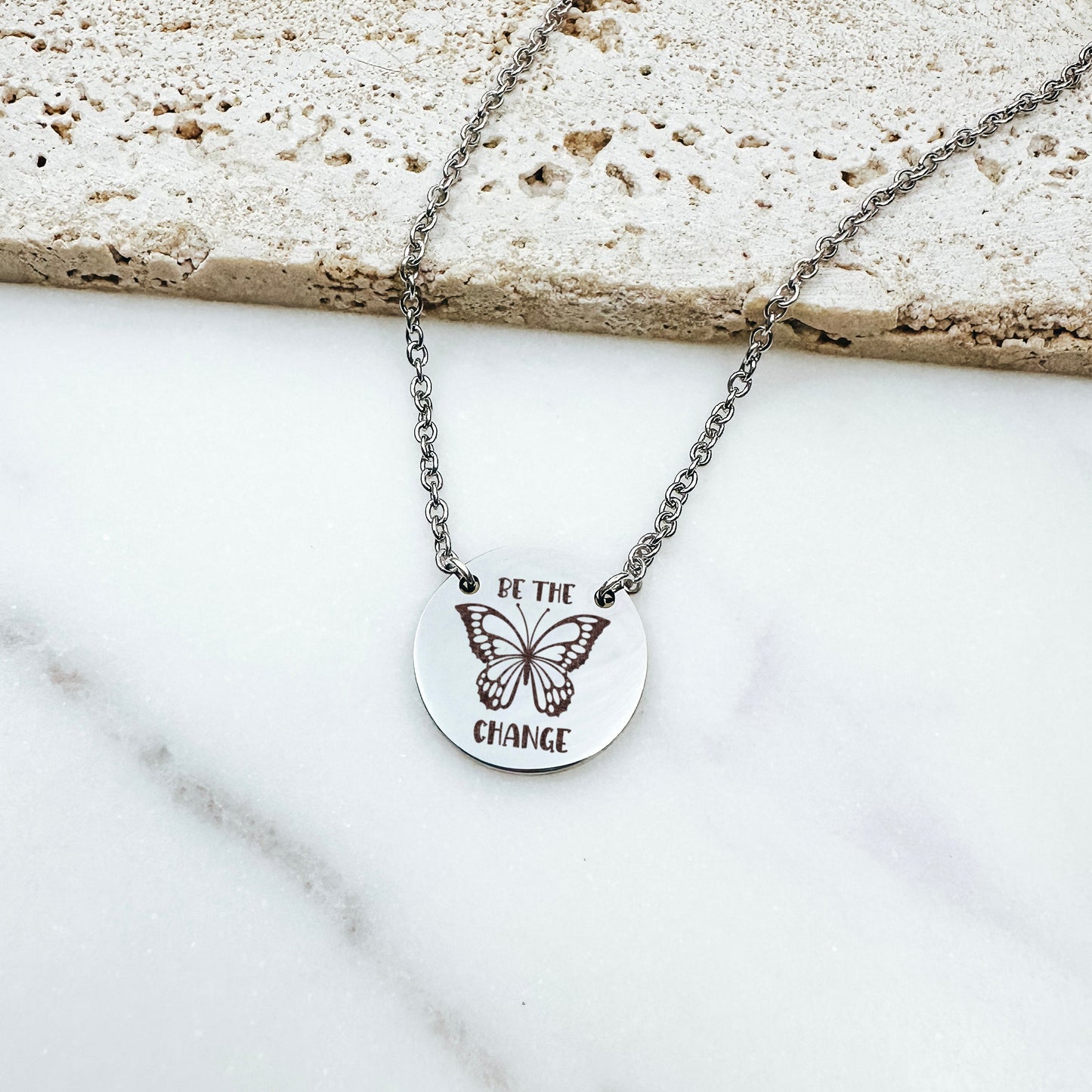 BE THE CHANGE NECKLACE - Avy + Tay