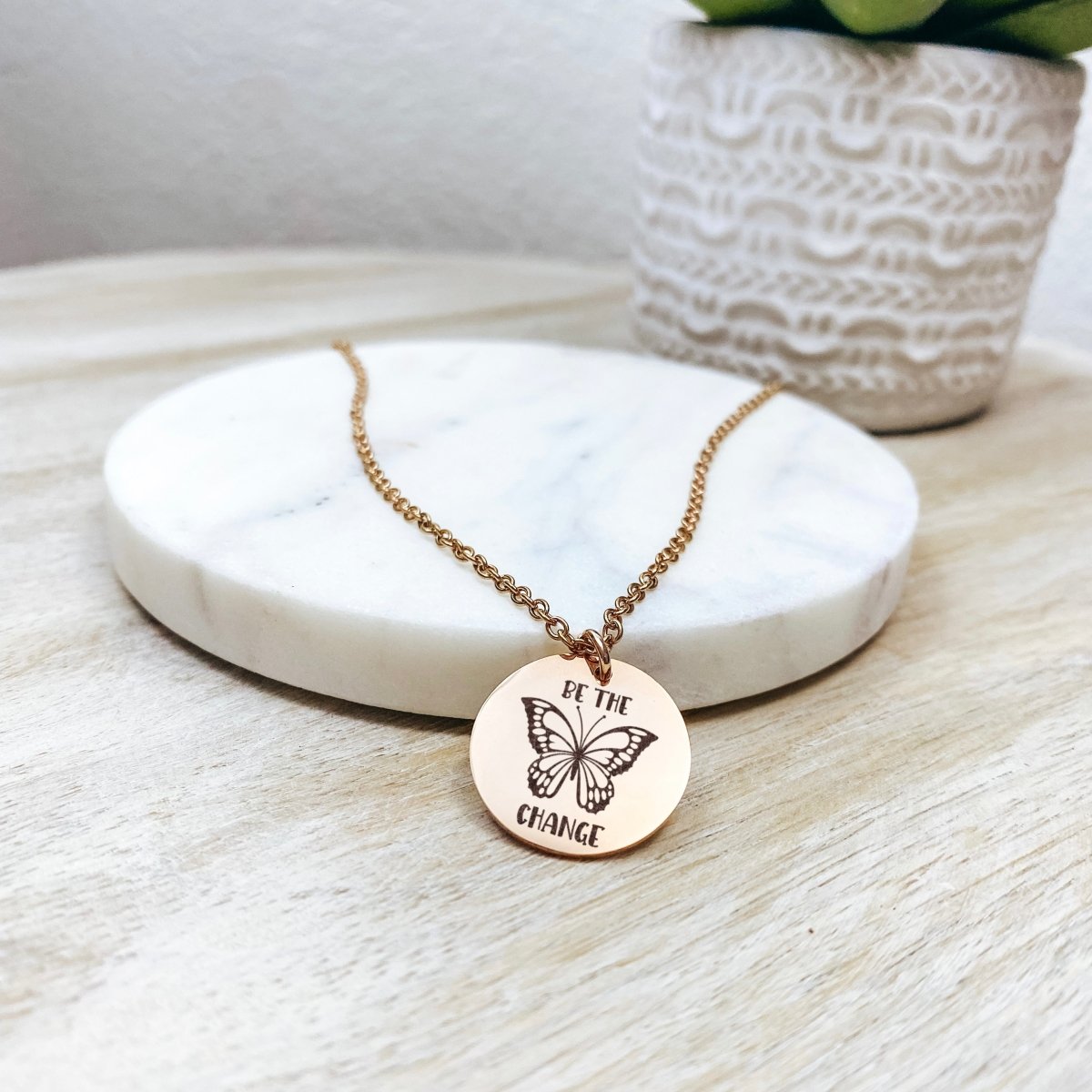 BE THE CHANGE NECKLACE - Avy + Tay